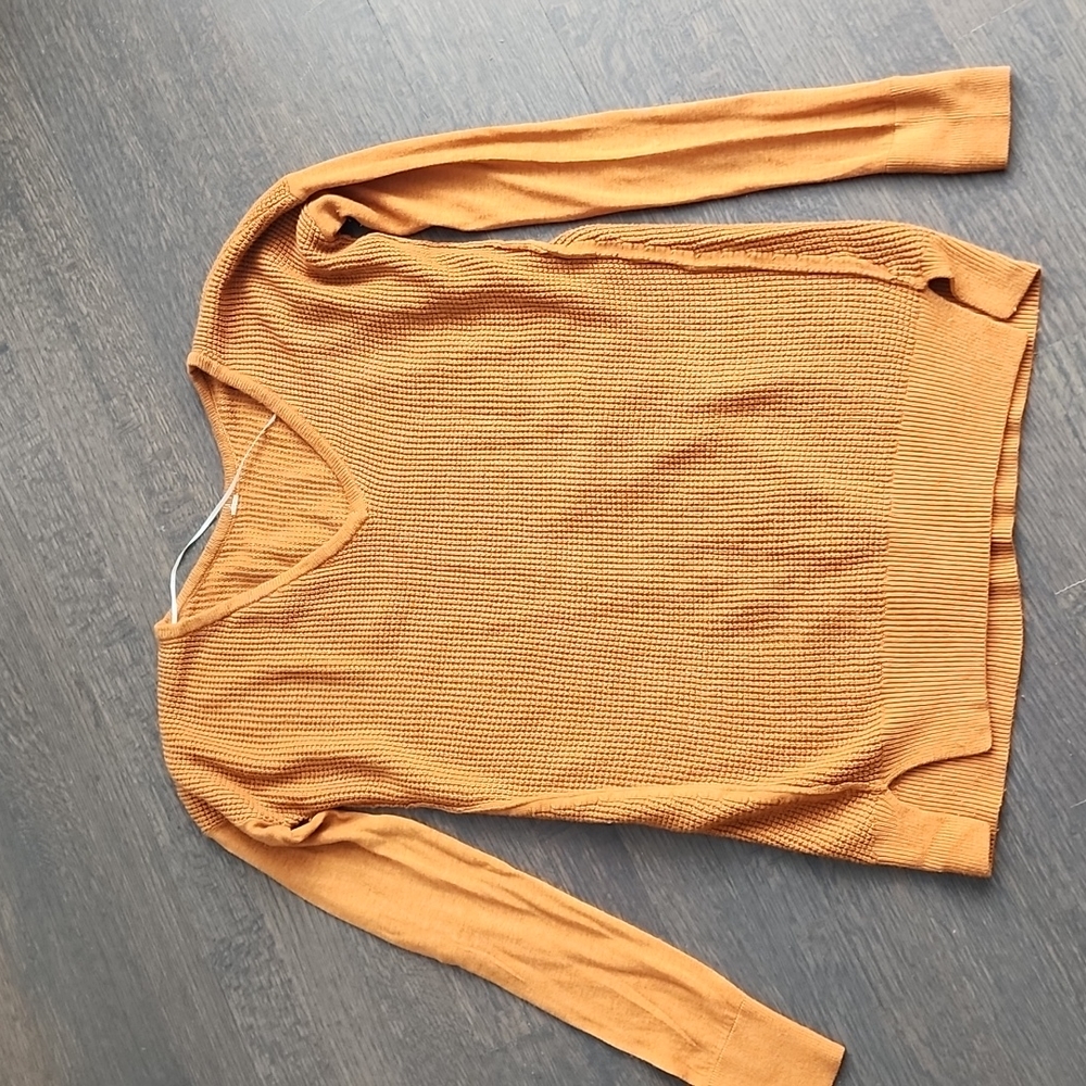 Lululemon Orange Long Sleeve Sweater